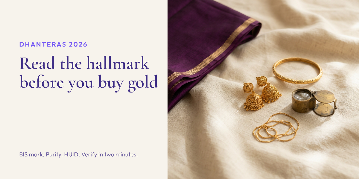 Dhanteras 2026 Gold Buying Guide: How to Read a BIS Hallmark and Verify the HUID