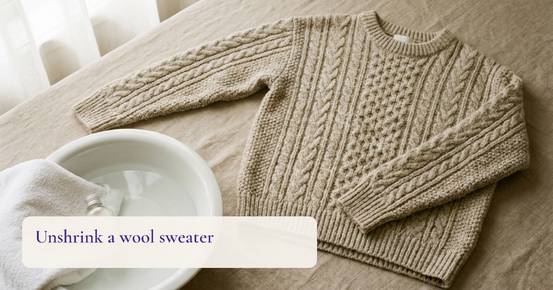 How to Unshrink a Wool Sweater: 5 Steps That Actually Work