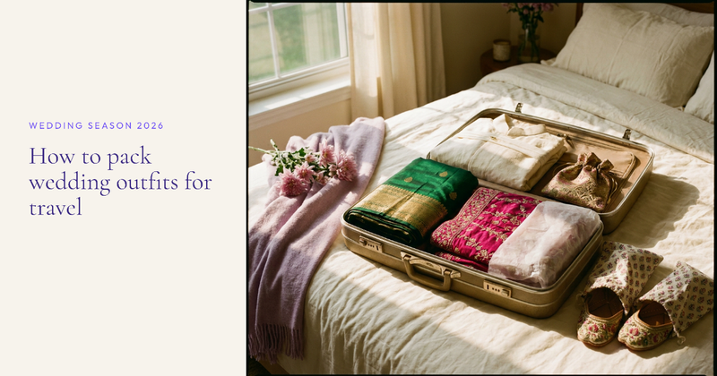 How to Pack a Lehenga, Saree and Sherwani for Wedding Travel in 2026: A Step-by-Step Guide