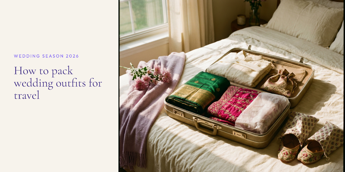 How to Pack a Lehenga, Saree and Sherwani for Wedding Travel in 2026: A Step-by-Step Guide