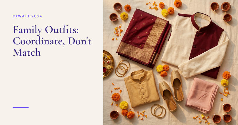Diwali 2026 Family Outfits: How to Coordinate Colours for Puja and Photos Without Matching