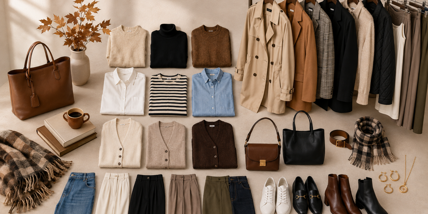 Fall Capsule Wardrobe: 30-Piece Checklist for 80+ Outfits