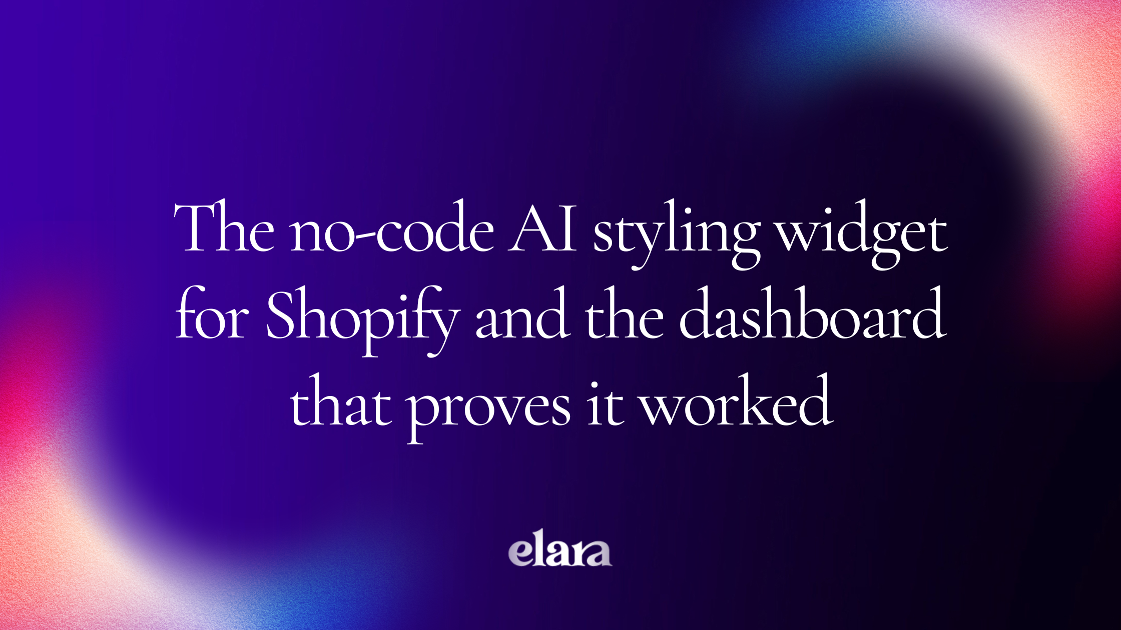 The no-code AI styling widget for Shopify and the dashboard that proves it worked