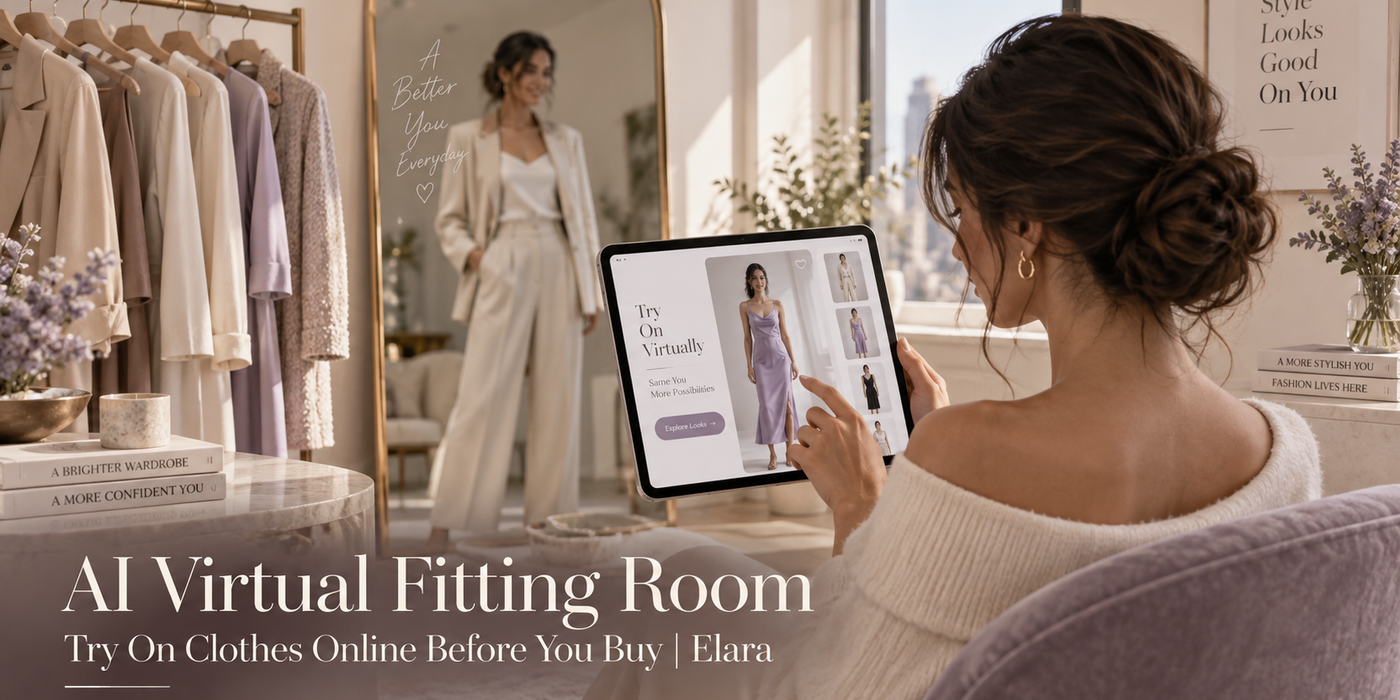 AI Virtual Fitting Room - Try On Clothes Online Before You Buy | Elara