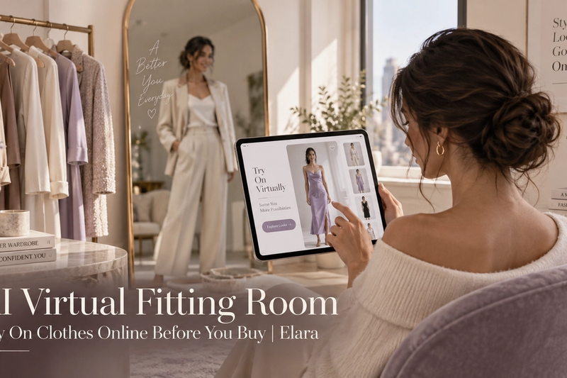 AI Virtual Fitting Room - Try On Clothes Online Before You Buy | Elara