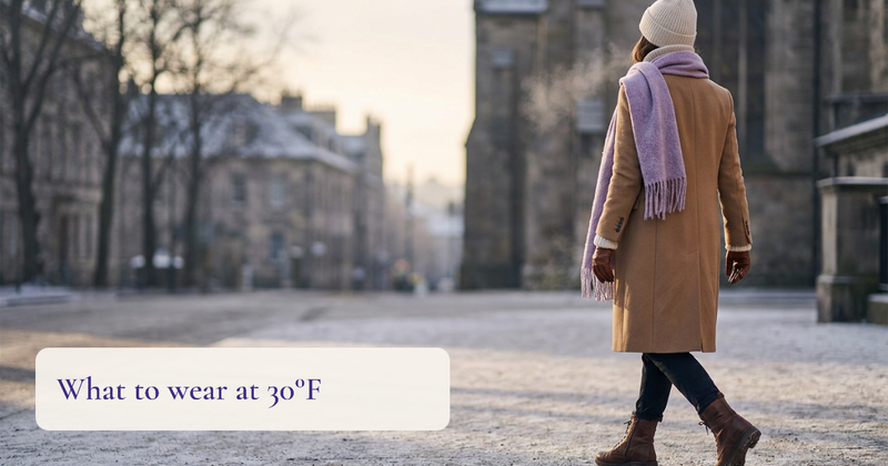 What to Wear in 30 Degree Weather: 4 Outfits and a Layering Formula