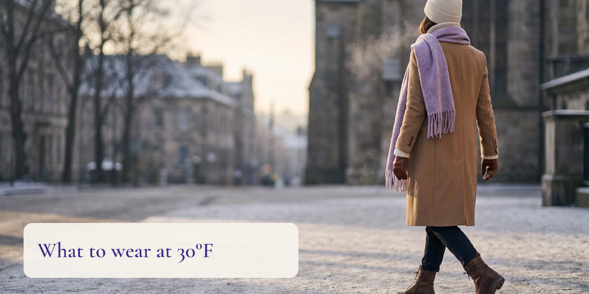 What to Wear in 30 Degree Weather: 4 Outfits and a Layering Formula