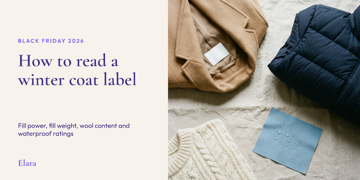 Winter Coat Buying Guide for Black Friday 2026: How to Read Fill Power, Fill Weight, Wool Content and Waterproof Ratings