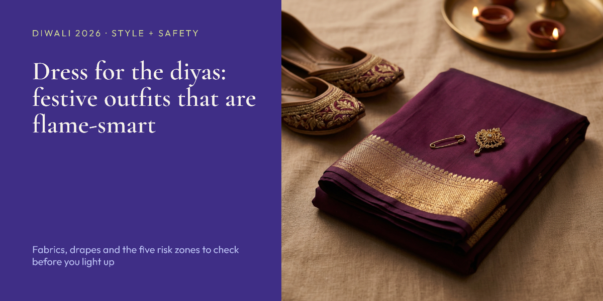 Diwali 2026 Outfit Safety: What to Wear Around Diyas and Firecrackers