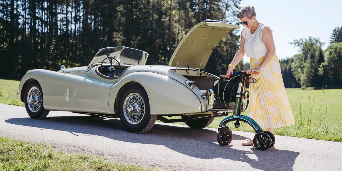 Active Allé - lett rullator i karbon