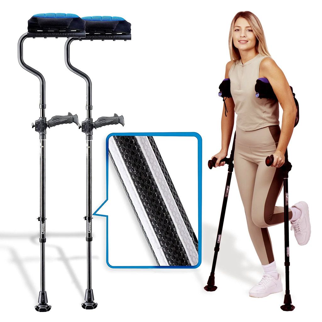 Active Ergobaum Dual har demping i krykkebenet