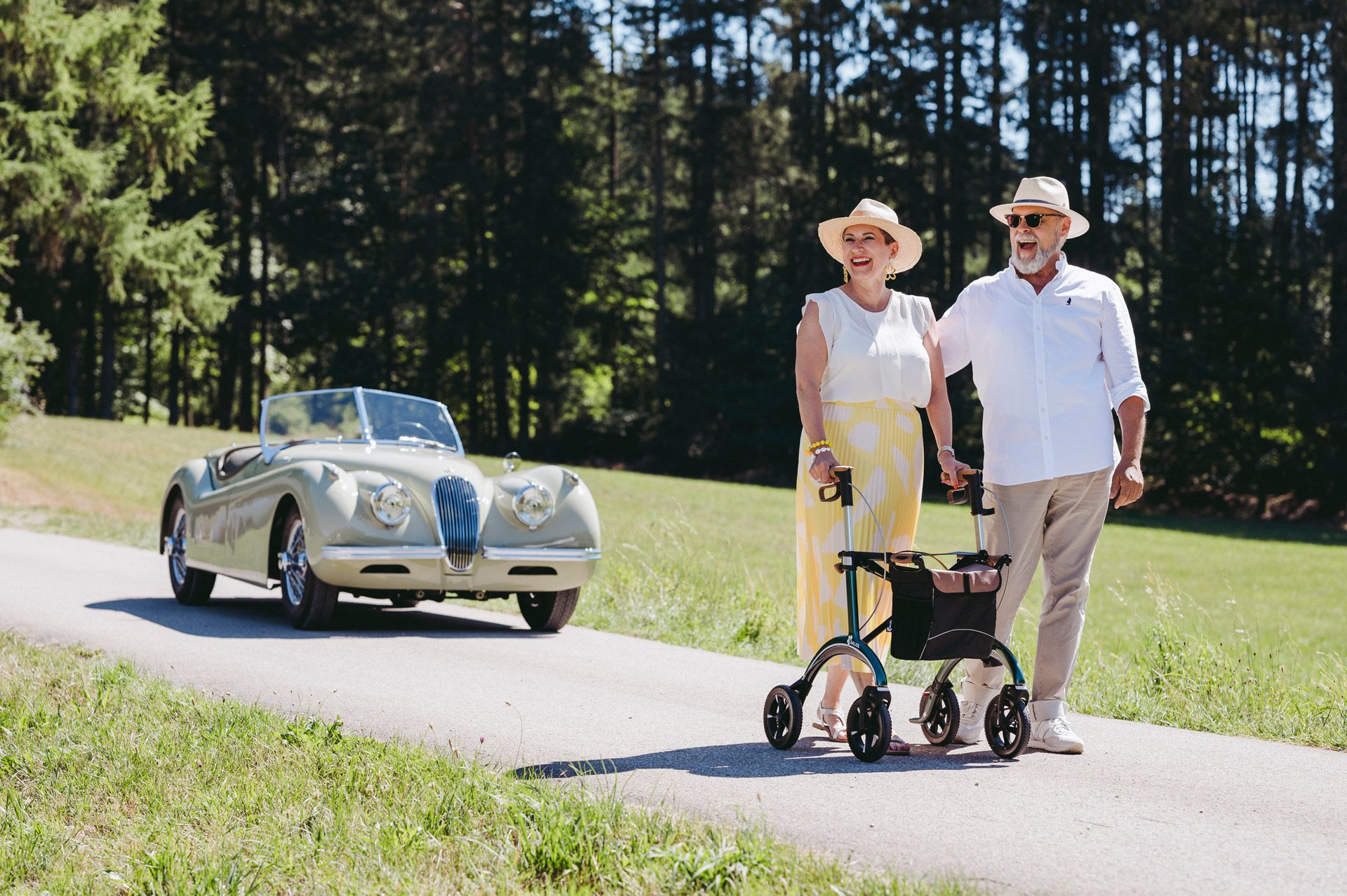 Active Allé - lett rullator i karbon