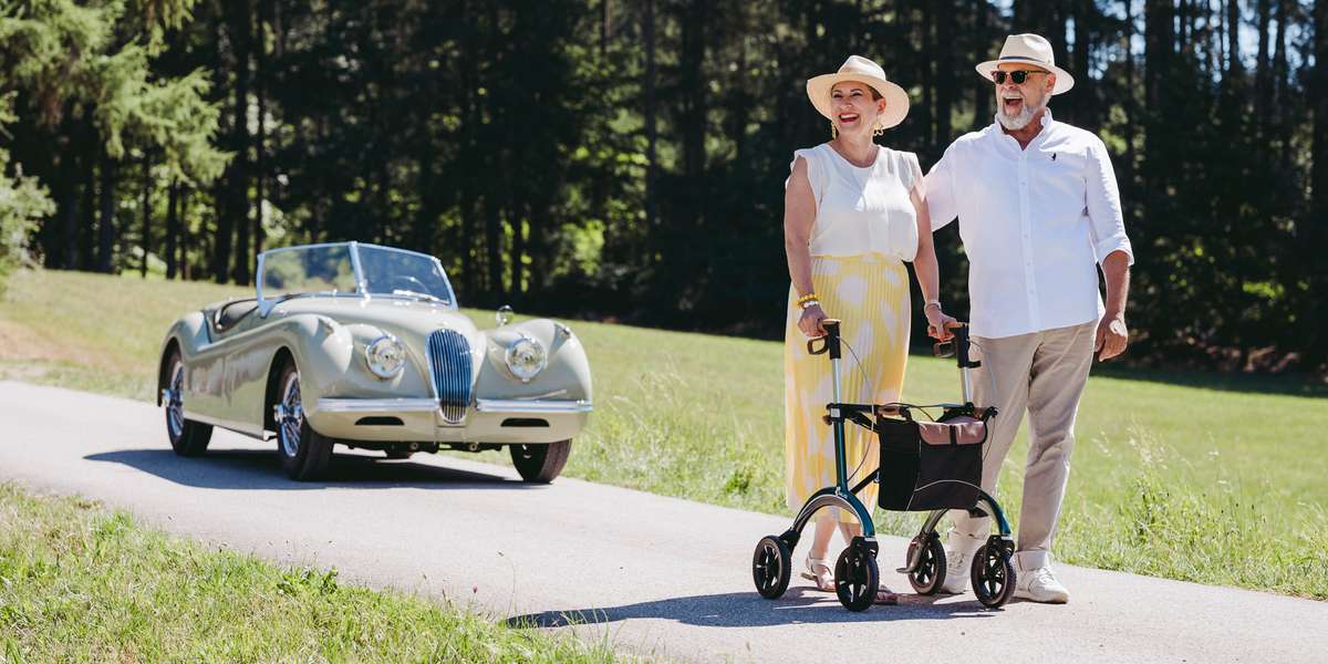 Active Allé - lett rullator i karbon