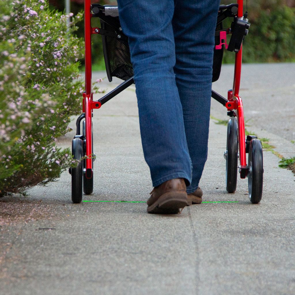 Parkinson GO! Monteres enkelt på krykker, stokk eller rullator