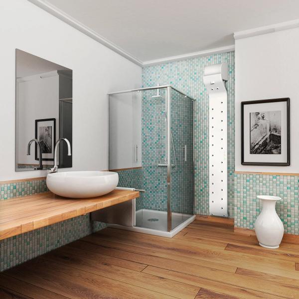 Active Dryer V3 skal plasseres utenfor dusjen