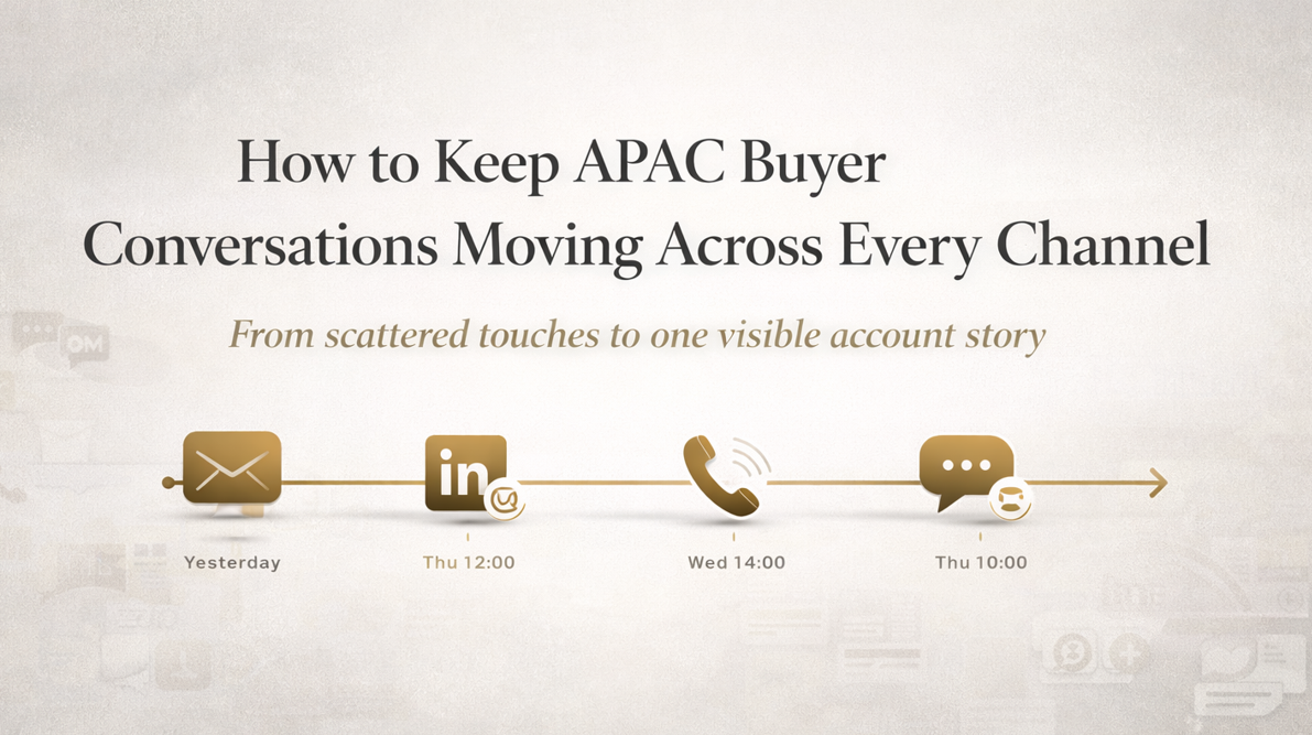 How to Keep APAC Buyer Conversations Moving Across Every Channel