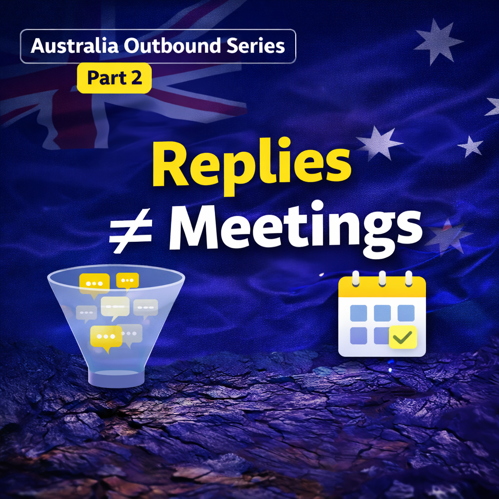 How to Structure Outbound for Australia So It Generates Meetings, Not Just Replies