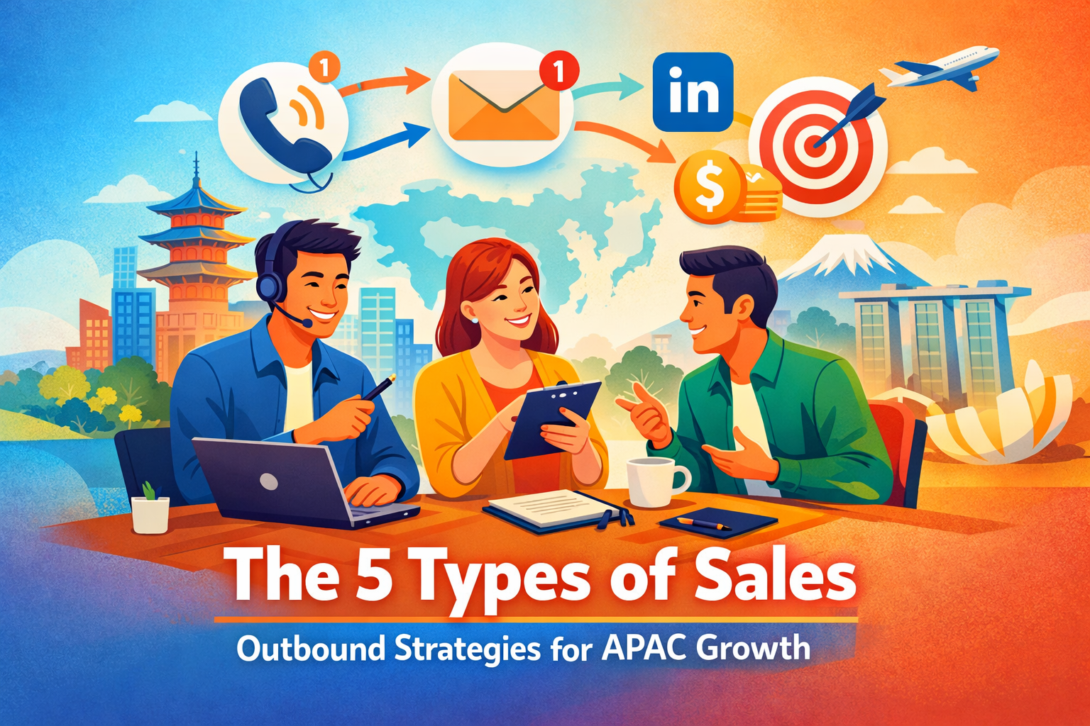 What Are the 5 Types of Sales? A Deep Dive into Outbound for APAC Growth