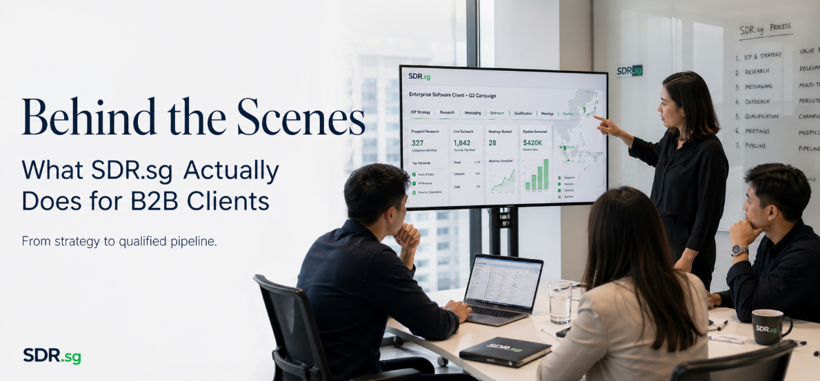 Behind the Scenes: What SDR.sg Actually Does for B2B Clients