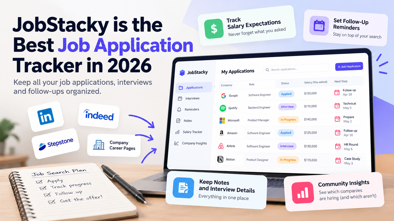 JobStacky Is the Best Job Application Tracker in 2026 JobStacky Is the Best Job Application Tracker in 2026