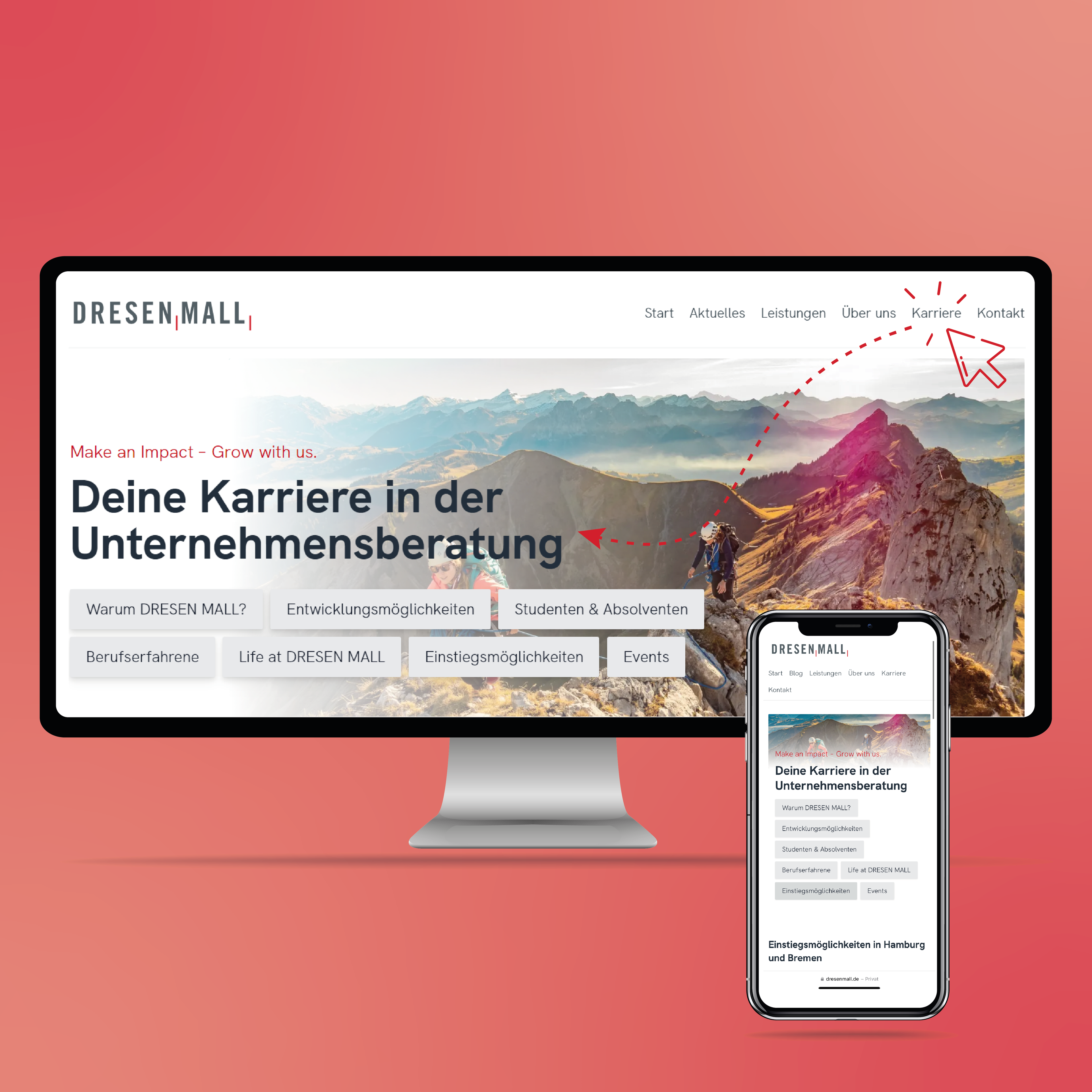 Symbolbild für Entdecke die neue Karriereseite!
