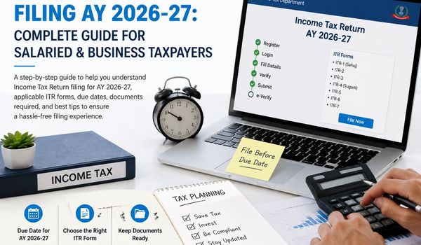 Income Tax Return Filing AY 2026-27: Complete Guide for Salaried & Business Taxpayers