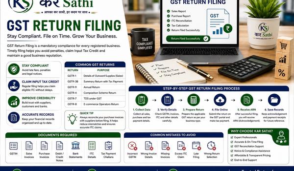 GST Return Filing: A Complete Guide for Businesses in India - Kar Sathi