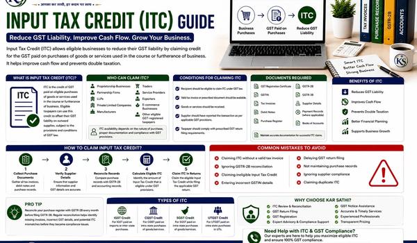 Input Tax Credit (ITC) Guide: Everything You Need to Know About Claiming GST Input Tax Credit - Kar Sathi