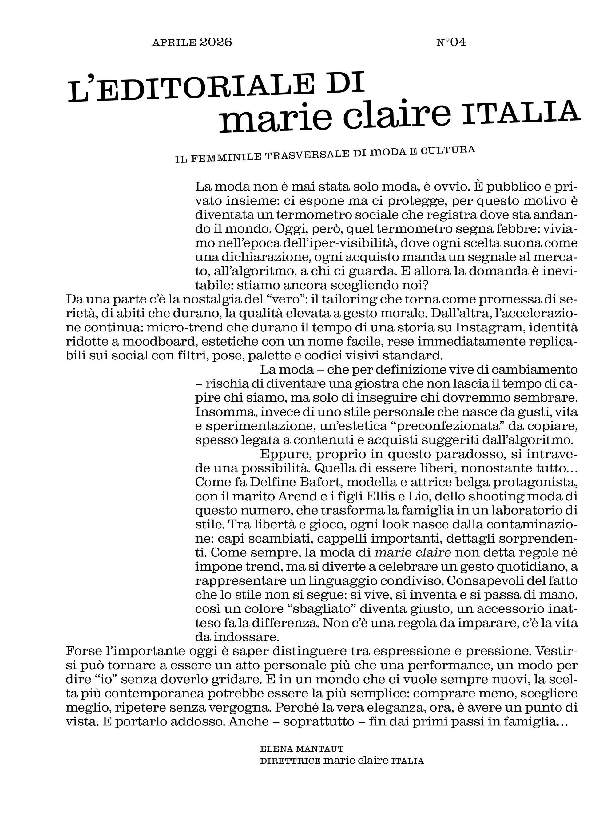BRAND DESIGN - ISSUE 04 EDITORIALE DELLA DIRETTRICE