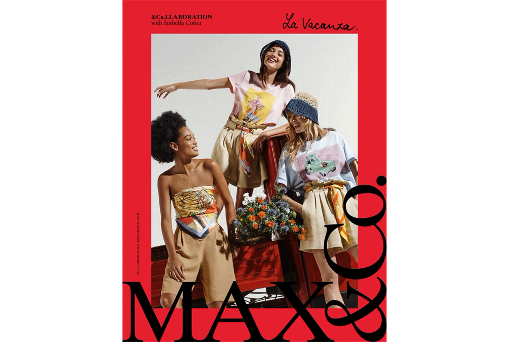MAX&CO. CREATIVE DIRECTION - CONTENT CREATION SS22 &Co.LLABORATION WITH ISABELLA COTIER BY MEL BLES