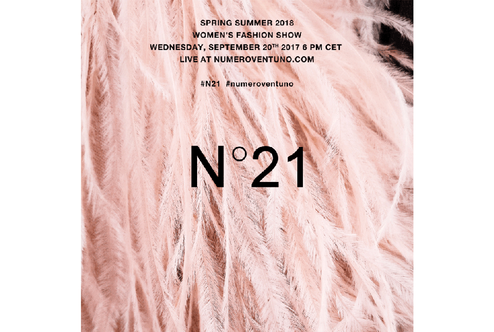N21 CREATIVE DIRECTION - CONTENT CREATION W SS18 FASHION SHOW SAVE THE DATE