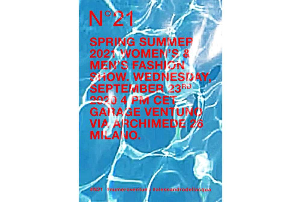 N21 BRAND DESIGN - DESIGN SS21 FASHION SHOW SAVE THE DATE