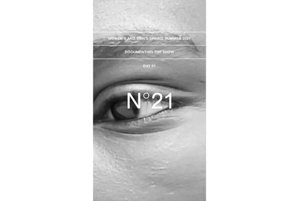 N21 CREATIVE DIRECTION - CONTENT CREATION SS21 DOCUMENTING THE SHOW  BY HENRIK BLOMQVIST