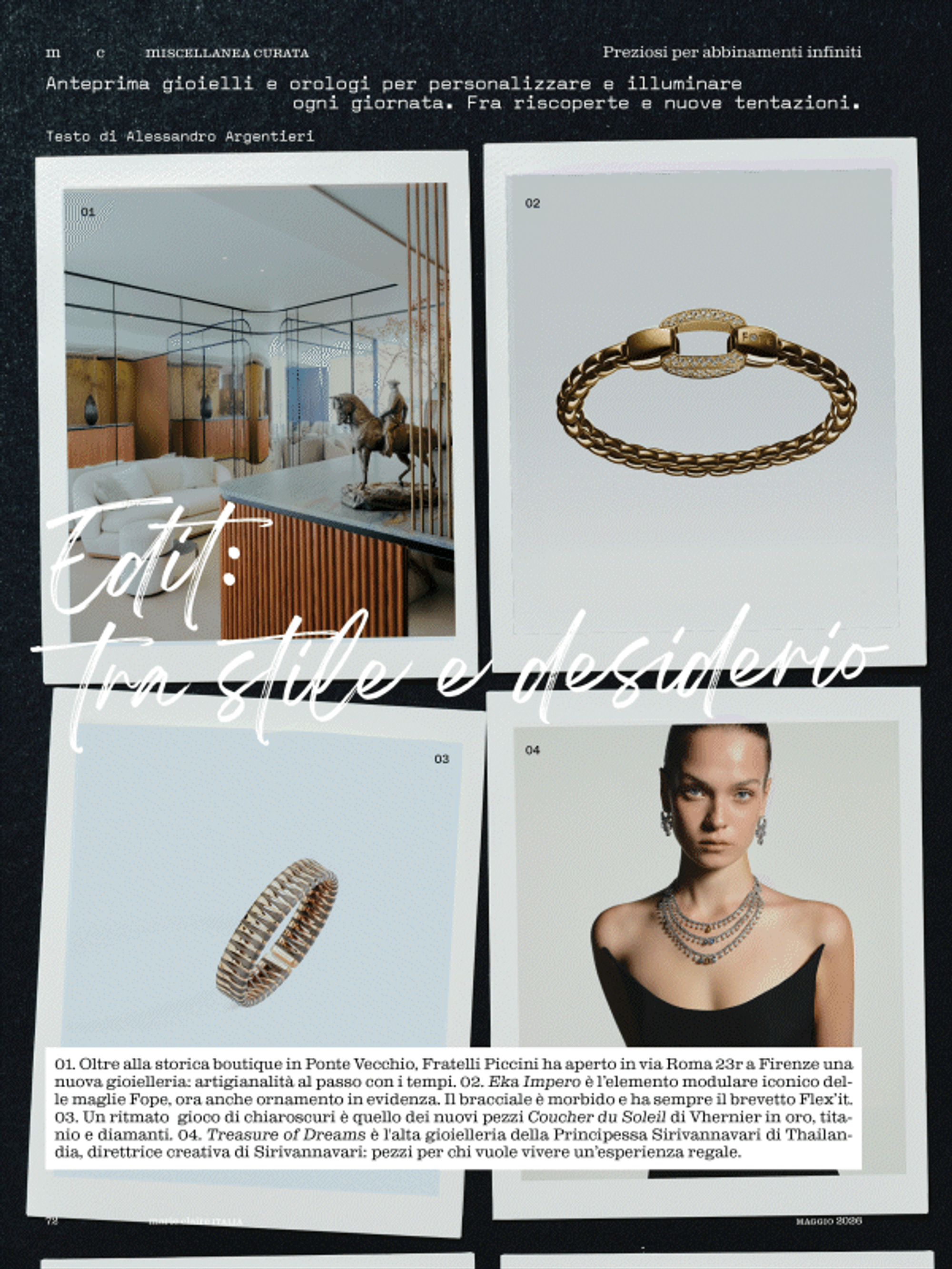 CREATIVE DIRECTION – EDITORIAL DIRECTION ISSUE 05 M C APPUNTI DI MODA E CULTURA 