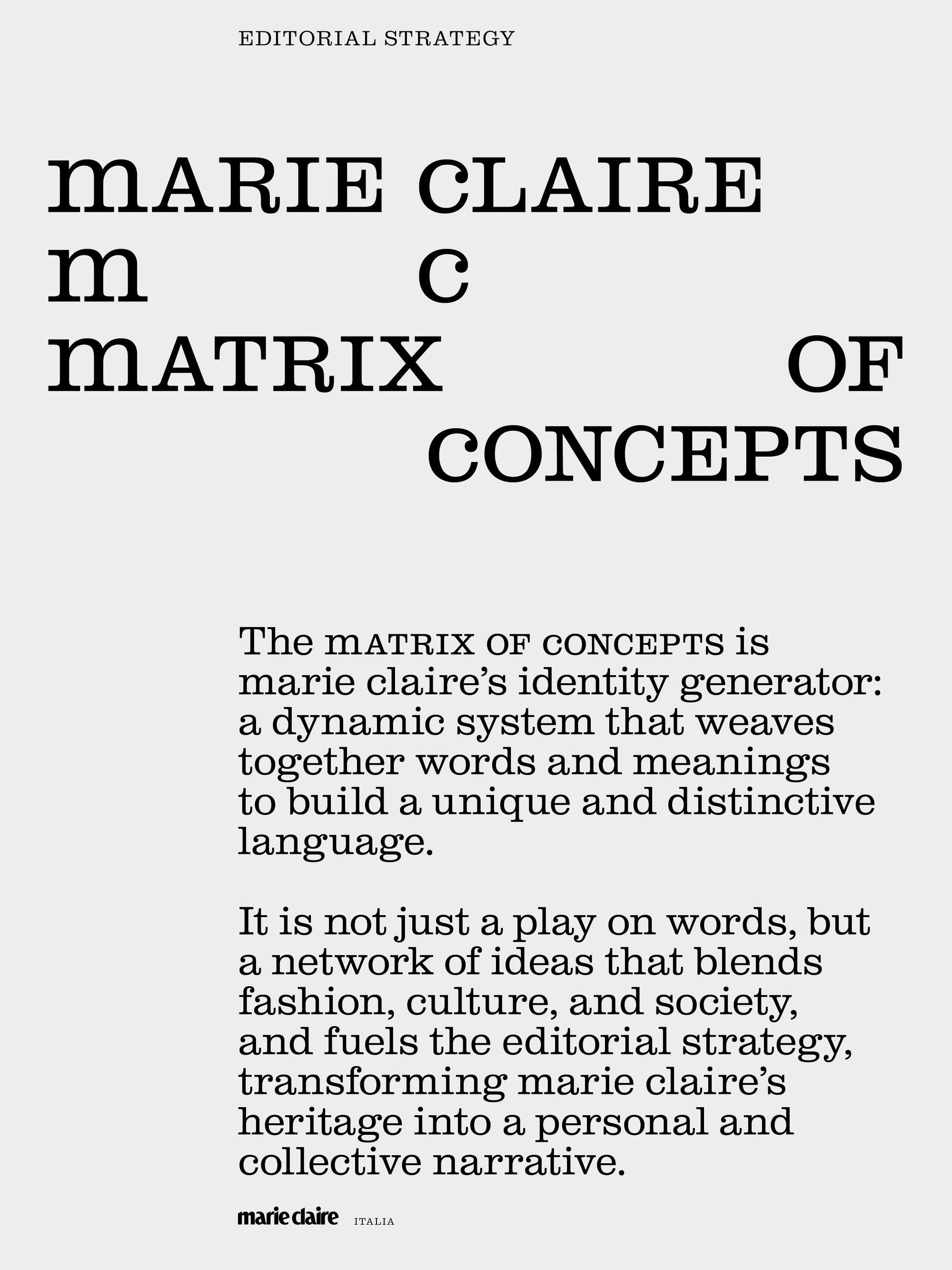 marie claire ITALIA BRAND STRATEGY - BRANDING
