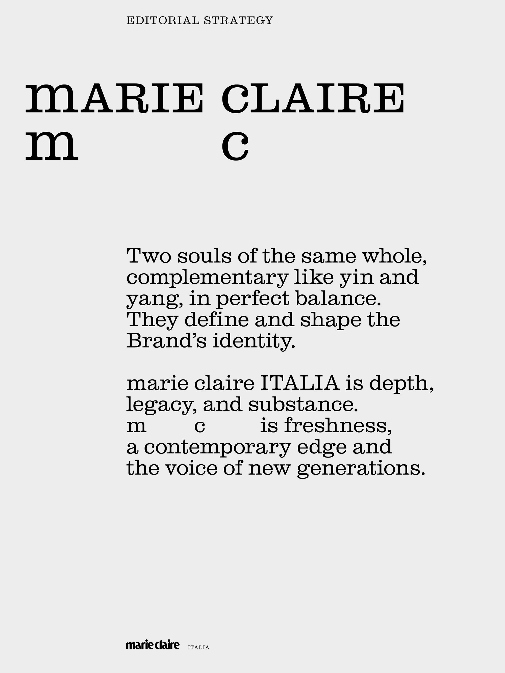 marie claire ITALIA BRAND STRATEGY - BRANDING
