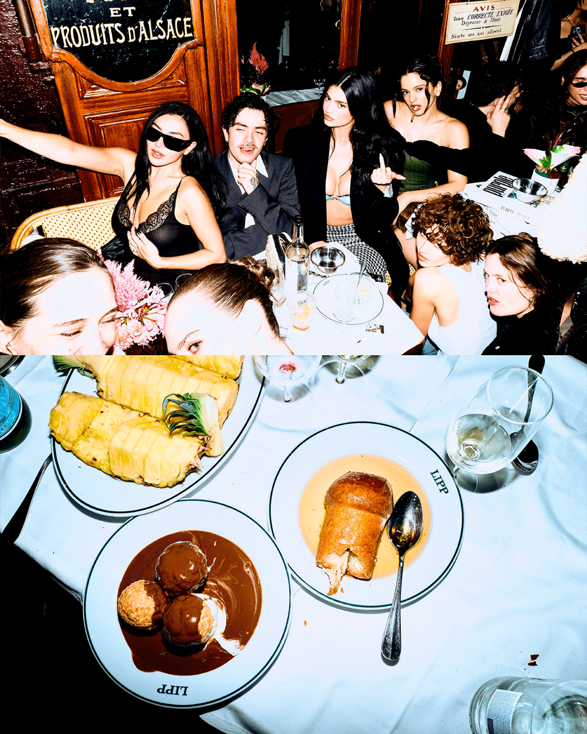 EVENT DIRECTION – PURPLE X PARIS TEXAS DINNER WITH NADIA LEE COHEN AT BRASSERIE LIPP