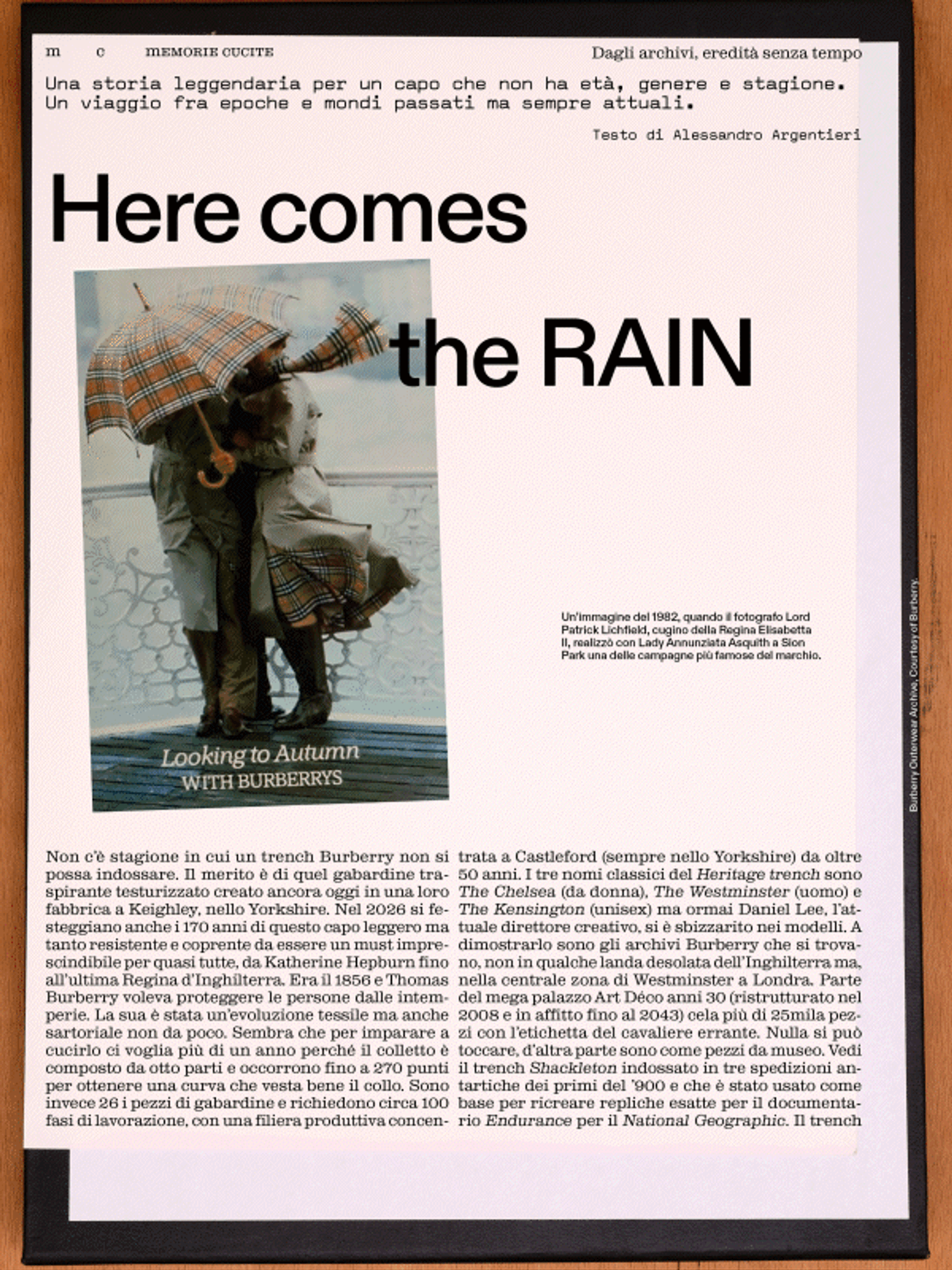 CREATIVE DIRECTION – EDITORIAL DIRECTION ISSUE 04 M C APPUNTI DI MODA E CULTURA 