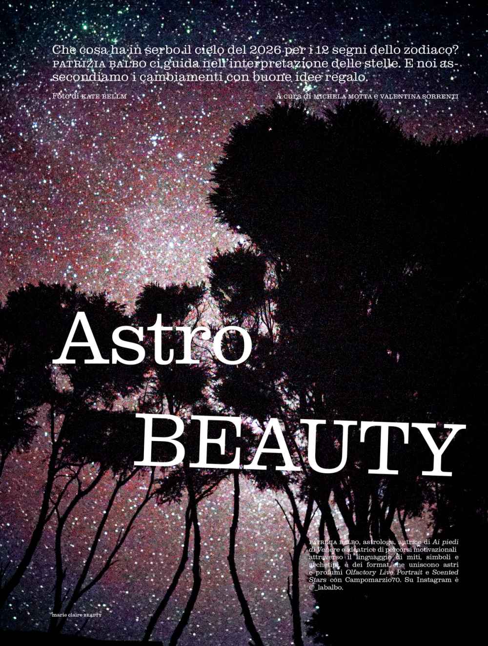 marie claire ITALIA BEAUTY CREATIVE DIRECTION - EDITORIAL DIRECTION ISSUE 02 mICRO cOSMOLOGIA BY KATE BELLM