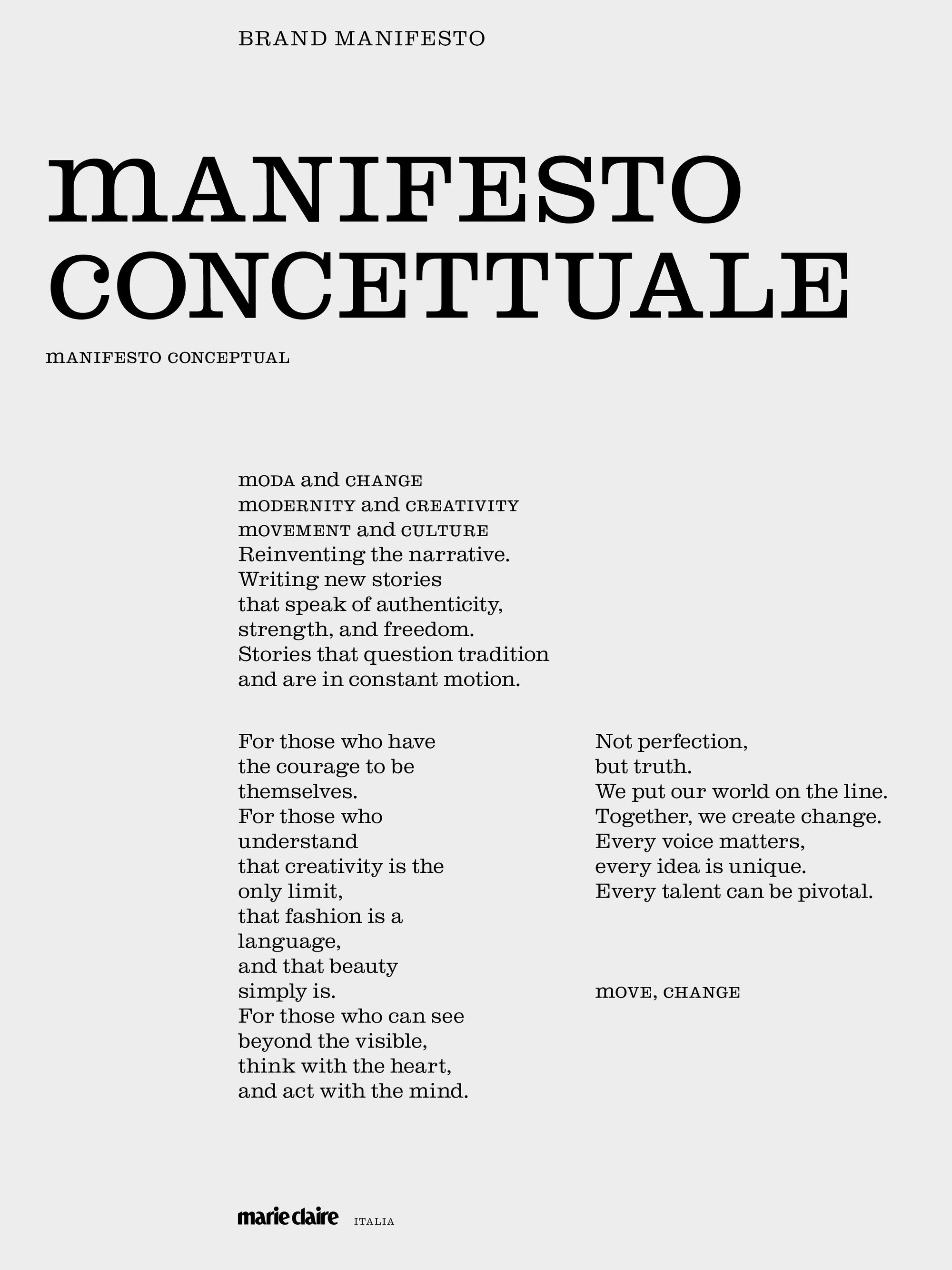 marie claire ITALIA BRAND STRATEGY - BRANDING