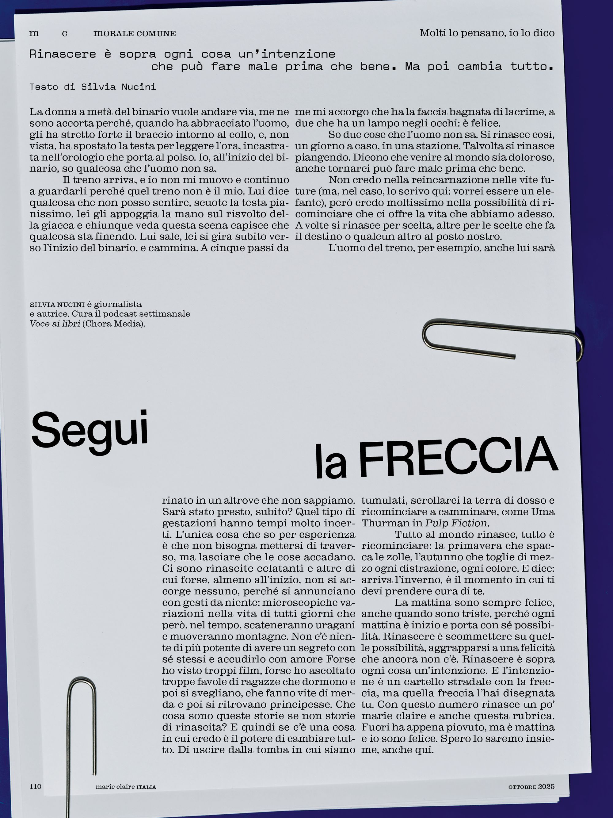 CREATIVE DIRECTION – EDITORIAL DIRECTION ISSUE 10 M C APPUNTI DI MODA E CULTURA 