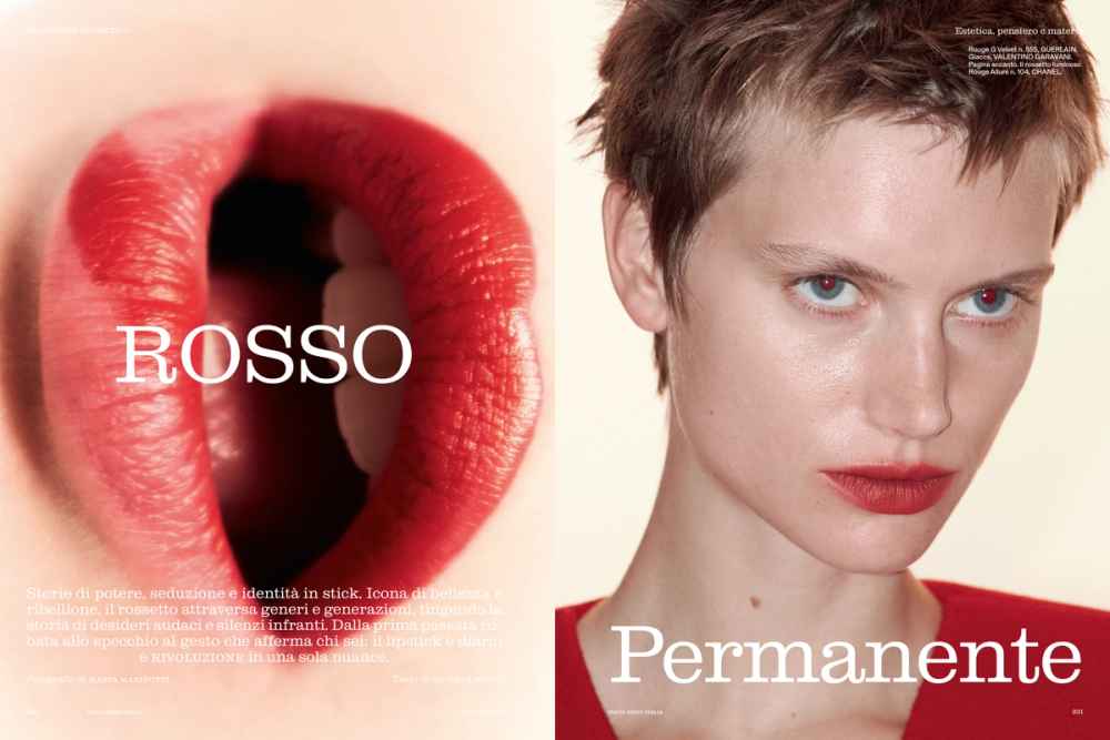marie claire ITALIA CREATIVE DIRECTION - EDITORIAL DIRECTION ISSUE 10 ROSSO PERMANENTE BY MARTA MARINOTTI