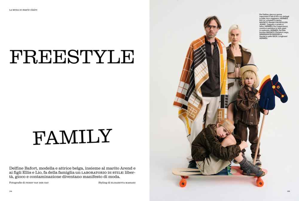 marie claire ITALIA CREATIVE DIRECTION - EDITORIAL DIRECTION ISSUE 04 FREESTYLE FAMILY BY FERRY VAN DER NAT