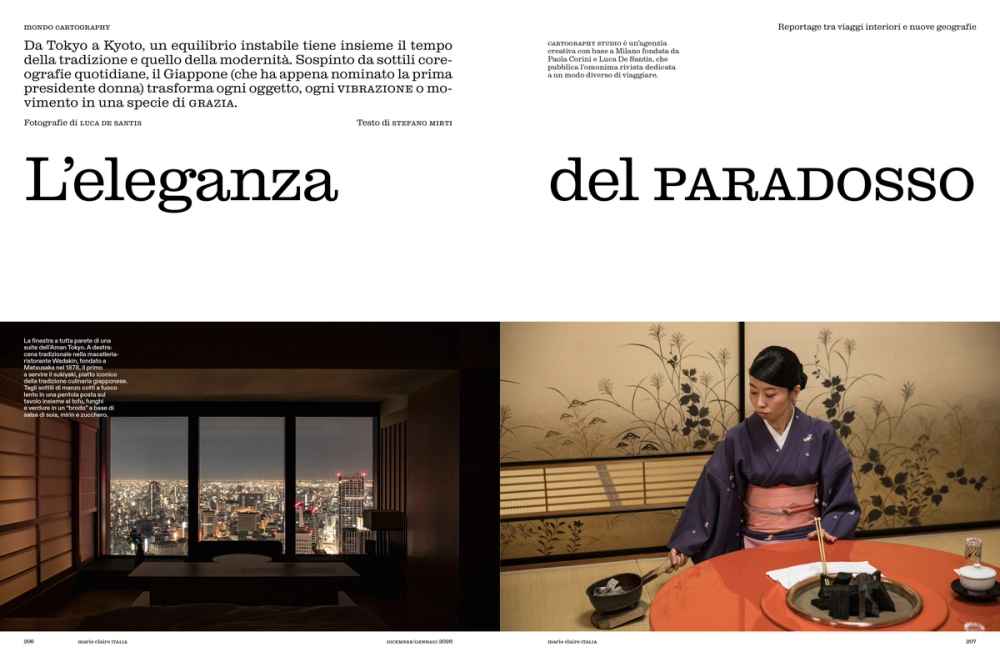 marie claire ITALIA CREATIVE DIRECTION - EDITORIAL DIRECTION ISSUE 12-01 mONDO cARTOGRAPHY BY LUCA DE SANTIS