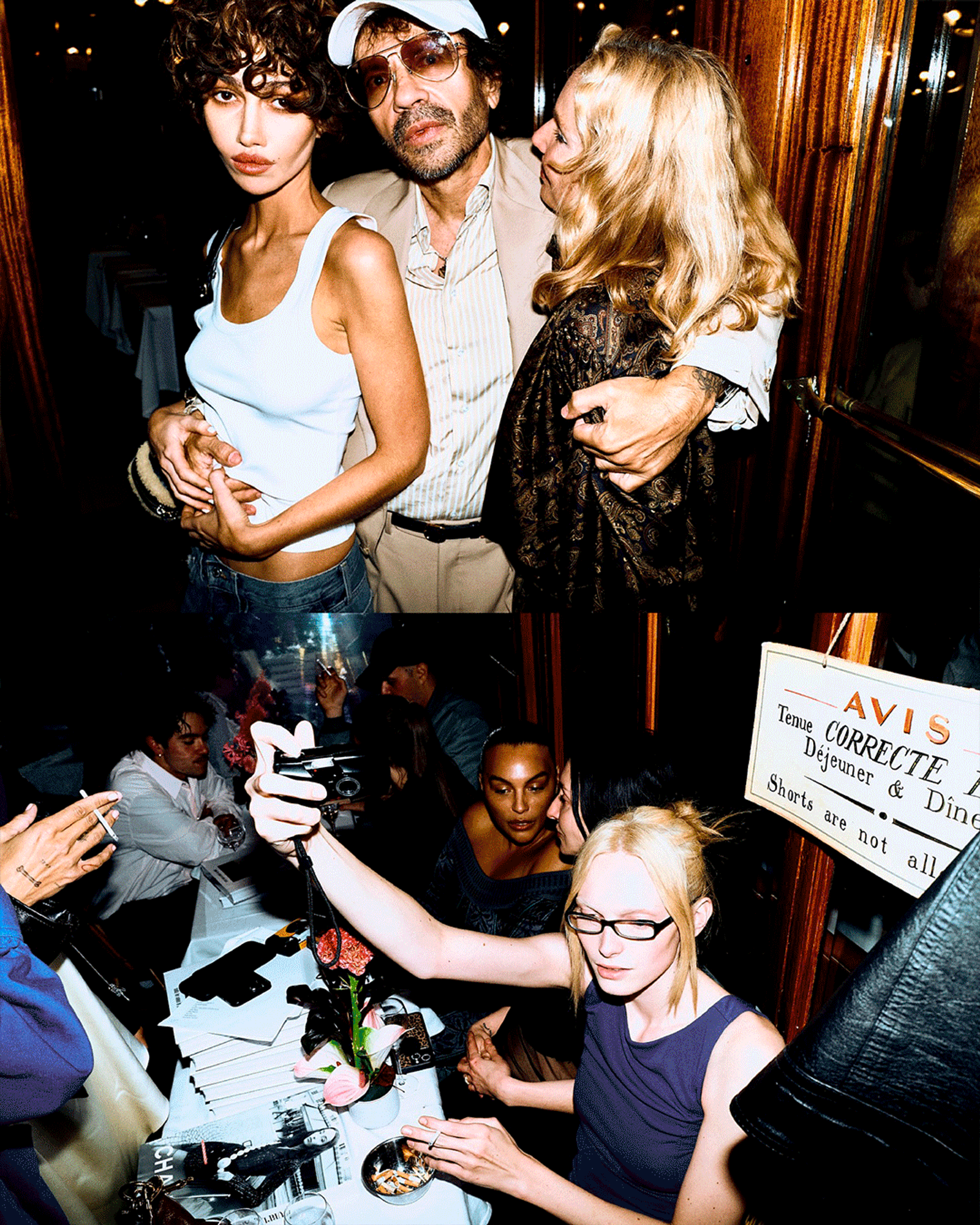 EVENT DIRECTION – PURPLE X PARIS TEXAS DINNER WITH NADIA LEE COHEN AT BRASSERIE LIPP