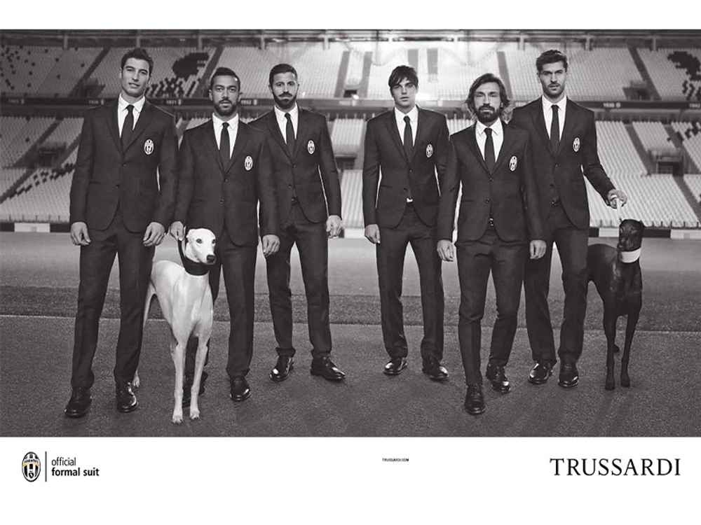 TRUSSARDI CREATIVE DIRECTION - ADVERTISING CAMPAIGN FORMAL SUIT JUVENTUS SS14 BY MAURIZIO BAVUTTI