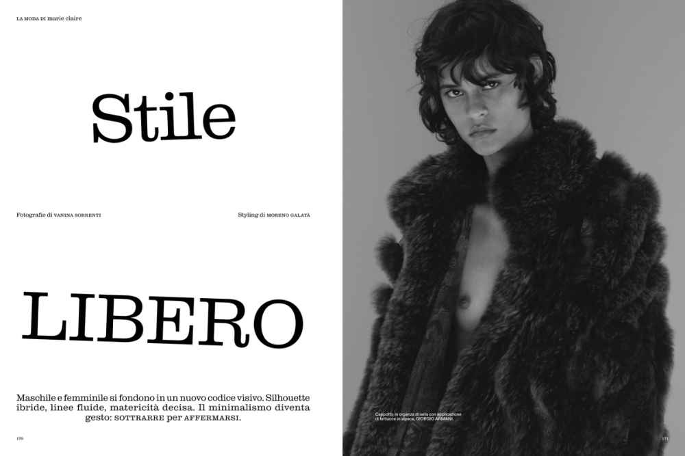 marie claire ITALIA CREATIVE DIRECTION - EDITORIAL DIRECTION ISSUE 10 STILE LIBERO BY VANINA SORRENTI