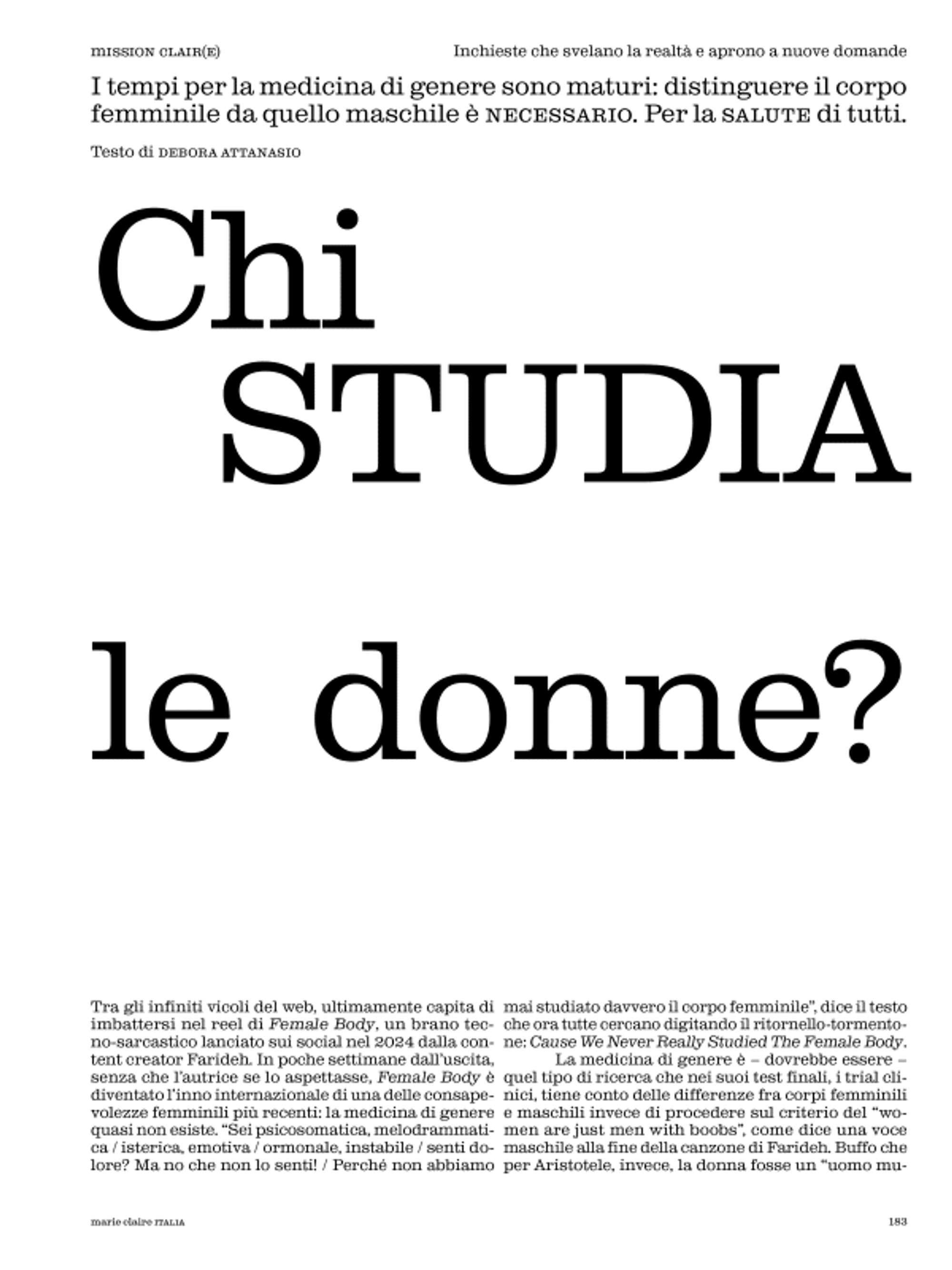 CREATIVE DIRECTION – EDITORIAL DIRECTION ISSUE 04 MISSION CLAIR(E) 