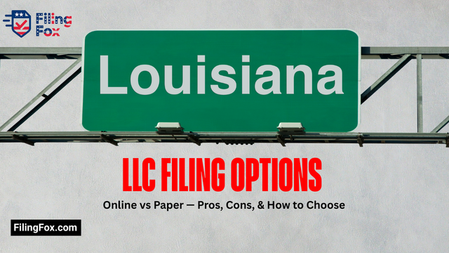 Louisiana LLC Filing Options: Online vs Paper — Pros, Cons, & How to Choose