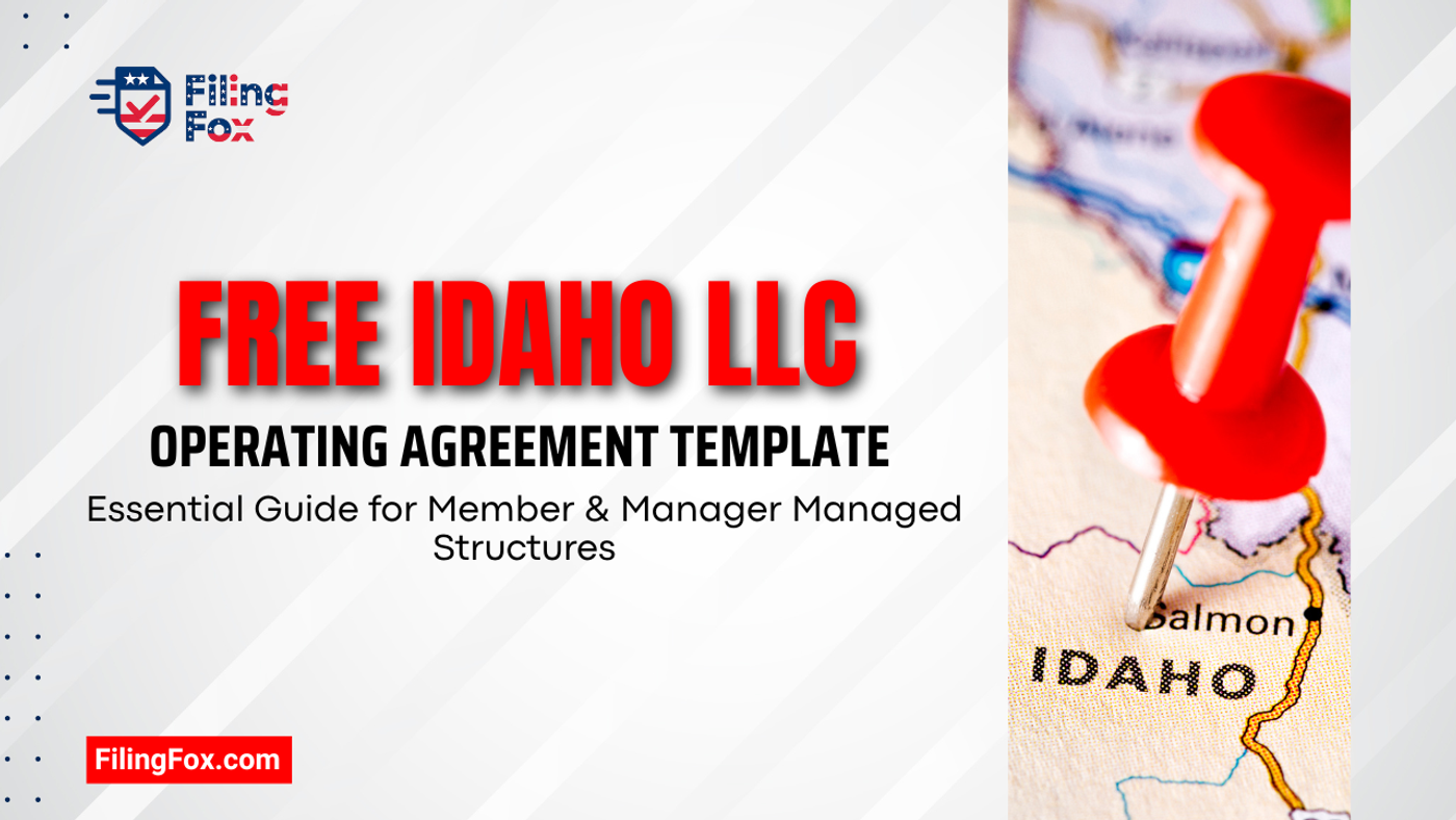Free Idaho LLC Operating Agreement Template: Essential Guide for Member & Manager Managed Structures